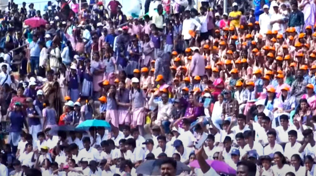 Screenshot 2024-08-16 141657 Audience at Sriharikota gallery as a eye witness of the SSLV-D3 launch